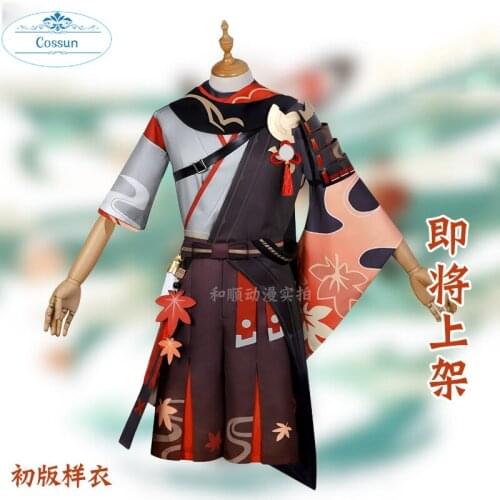 Anime! Genshin Impact Kiryu Kazuha Game Suit Handsome Uniform Cosplay Costume Halloween Carnival Party Outfit For Men 2021 NEW