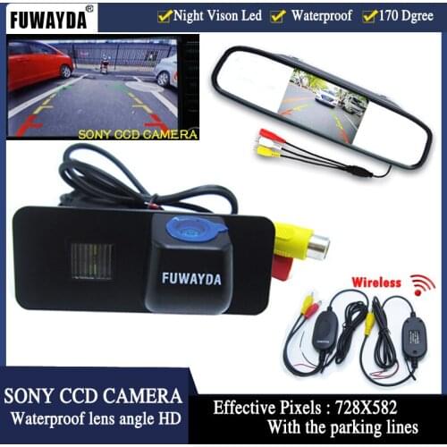 FUWAYDA wrieless Car Rear View camera Video receiver SONY CCD car Camera FOR VW GOLF 4 5 6 MK4 MK5 EOS LUPO BEETLE Superb