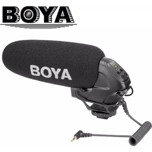 BOYA BY-BM3031 Microphone Supercardioid Condenser Interview Capacitive Mic Camera Video Mic for Canon Nikon Sony DSLR Camcorder