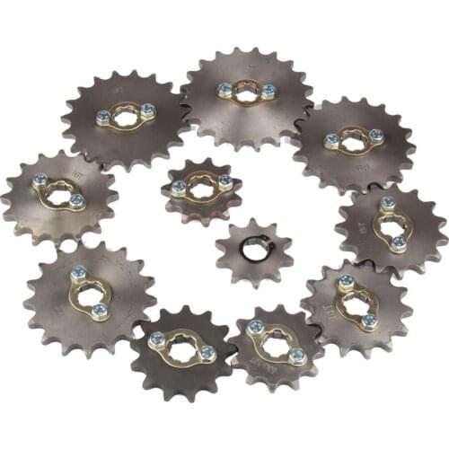530# Chain 20mm 10T 11T 12T 13T 14T 15T 16T 17T 18T 19T 20T Front Engine Sprocket For 150cc 250cc ATV Quad Dirt Bike Motorcycle