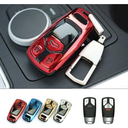 ABS Remote Car Key Fob Case Cover Holder For Audi Q7 TTS A4L A3 A6L QT S5 S7 Q5 2016 Smart Remote Fob Key Case Shell