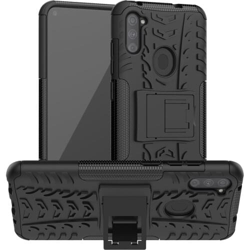 For Samsung Galaxy M11 Cover Case for Samsung M11 M 11 SM-M115F SM-M115F/DSN Armor Shockproof Hard Silicone Case Funda GalaxyM11