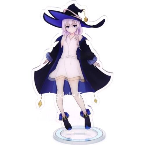 Wandering Witch: The Journey of Elaina Anime Action Figure Cosplay Toys Elaina Fran Acrylic Figures Stand Model Dolls