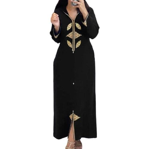 Elegant Autumn Dress 2021 African A Line Long Dresses Women Robe Plain Casual Femme Vestiods Office Maxi Dresses Muslim Retro