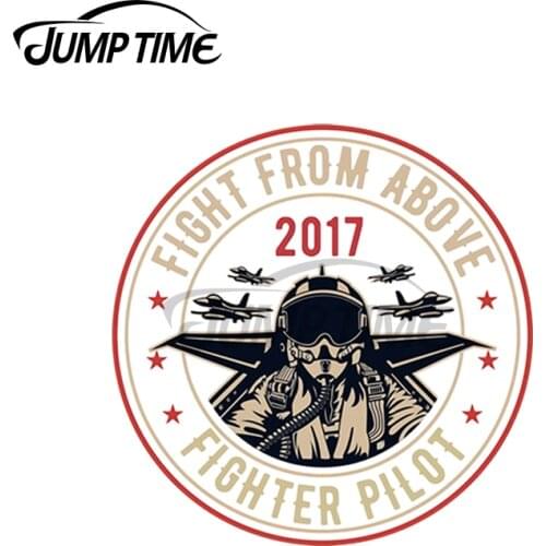 JumpTime 13 x 13cm For PILOT Car Stickers Vinyl Window Trunk Decal Motorcycle Occlusion Scratch Windshield Decoration