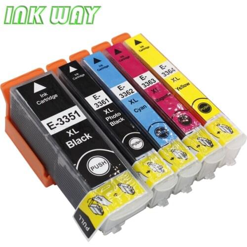 INK WAY 5 PK T33XL (T3351, T3361-T3364) compatible ink cartridge for Epson Expression Premium XP-530 XP-630 XP-830 XP-635 etc