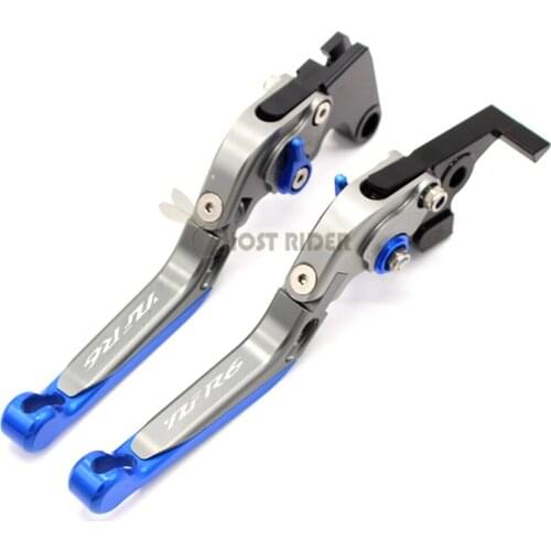 Laser Logo(YZF R6) Blue+Titanium CNC Adjustable Motorcycle Brake Clutch Levers For Yamaha YZF R6 1999 2000 2001 2002 2003 2004