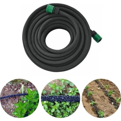 Multifunctional Soaker Hose Outdoor Reusable Heavy Duty Drip Hose for Garden Courtyard Lawn Irrigating JS22