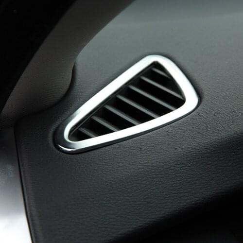 ABS Chrome Interior Dashboard Air Conditioing Outlet Vent Frame Cover Trim For BMW X5 f15 2014 2015 2016 2017 Car Styling LHD