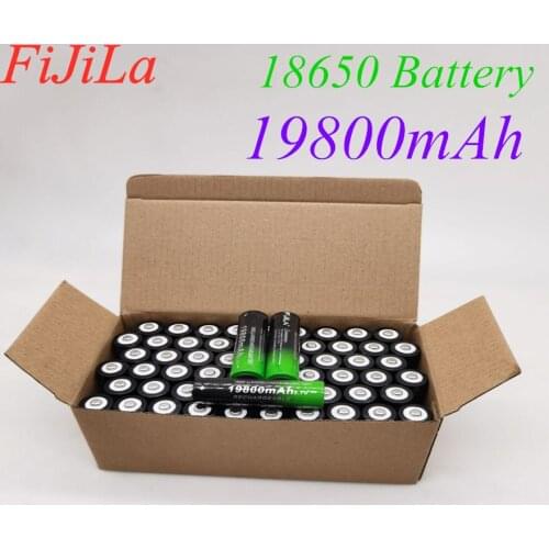 2021 New 18650 Li-ion Batteria 19800mAh Capacity 3.7V Rechargeable Battery for LED Torch Flashlights Torch Batteries 18650 Cells