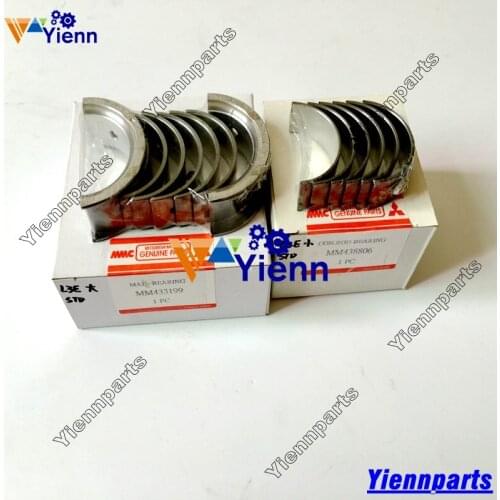 For Mitsubishi L3E Main Bearing MM438799 Connrod Bearing 30L19-02010 For Mitsubishi MX15 MM20 Excavators L3E Diesel Engine Parts