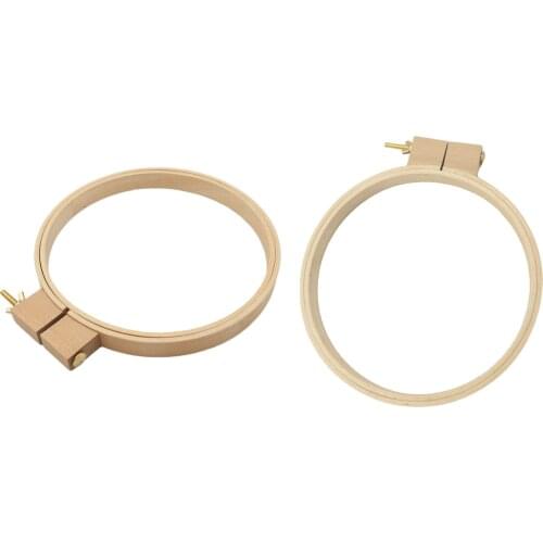 Embroidery Hoop Round Cross Stitch Spring Tension Frame Ring for Beginners DIY Art Needlecraft Household Sewing Tool Supplies