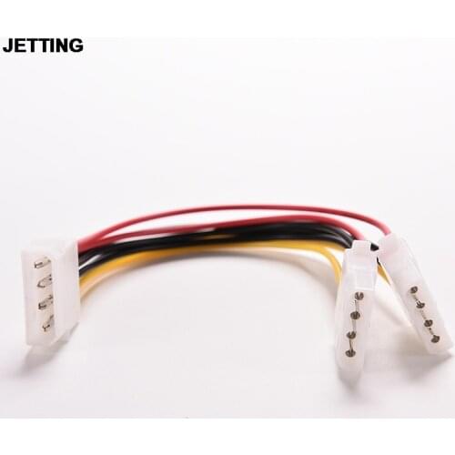 JETTING 4Pin IDE 1-to-2 Y Splitter Extension Power Supply Cable Universal 1 PC Drop Shipping