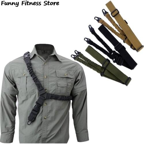 Adjustable Buckle Shoulder Belt Outdoor Hunting Accessories Strap Military Tactical Gun Sling Adapter Camping Shooting Belts