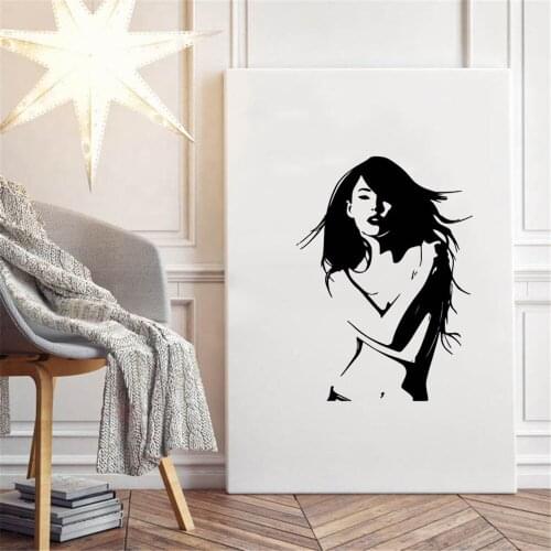 Sexy Lady WomDecal Decorative Wall Sticker For Womens Bedroom Stickers Wall Art Stickers Wallpaper Vinyl ov393