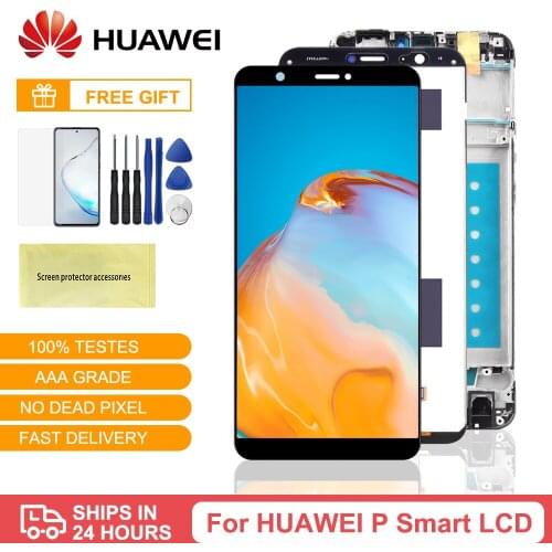 100% Tested For Huawei P Smart LCD Display Touch Screen For Huawei Enjoy 7S LCD With Frame Digitizer Assembly FIG-LX1 LA1 LX2