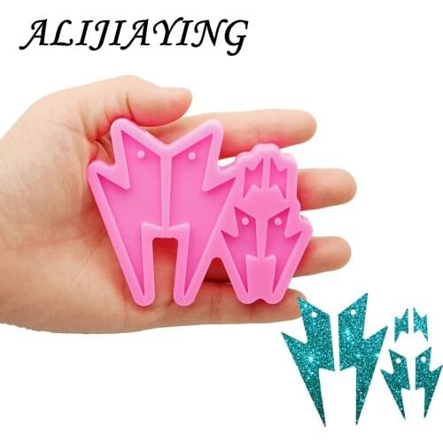 Lightning Earrings Molds, Epoxy Resin Mold, Silicone Mould DIY Resin Crafting Jewelries DY1006