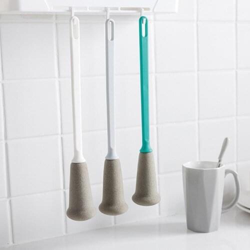 Long handle Bottle Cleaning Brushes And Sponge Cup mouth brush bottle available Flower Cup Kitchen Small Brushes brush Brus L1X7