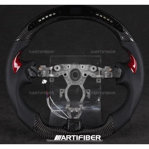 Race Display LED Carbon Fiber Steering Wheel for Nissan 370Z