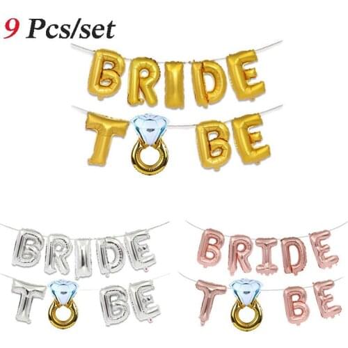 Bachelorette Party Decorations and Bridal Shower Decorations Balloons Bride to Be Party Supplies Foil Diamond Ring Anniversary