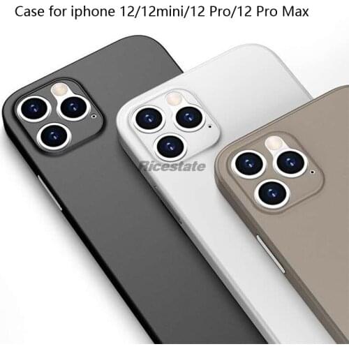 Ultra thin Matte Phone case For iphone iphone 12 mini 12 Pro 12Pro Max 12mini cover For iphone 11 Pro Max Camera Protection Case