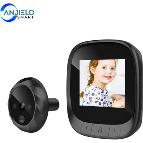 2.4" LCD Screen Electronic Door Viewer Bell IR Night Door Peephole Camera Photo Recording Digital Door Camera Smart Viewer