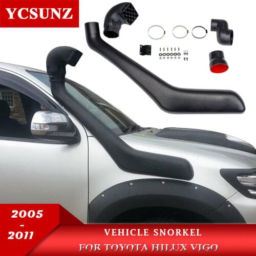 Air intake snorkel parts For toyota hilux vigo 2005 2006 2007 2008 2009 2010 2011 Black Vehicle snorkel 4x4 accessories