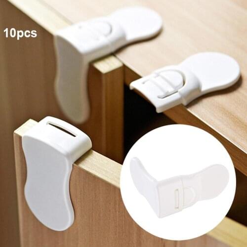 10Pcs Baby Proof Anti Pinch Cabinet Fridge Door Right Angle Safety Locks Latch Protection from Children защита от детей