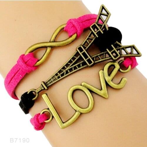 Bridesmaid Heart Love Tree of Life Elephant Eiffel Tower Turtle Arrow Bird Giraffe Dragonfly Sisters Cross Bracelets for Women