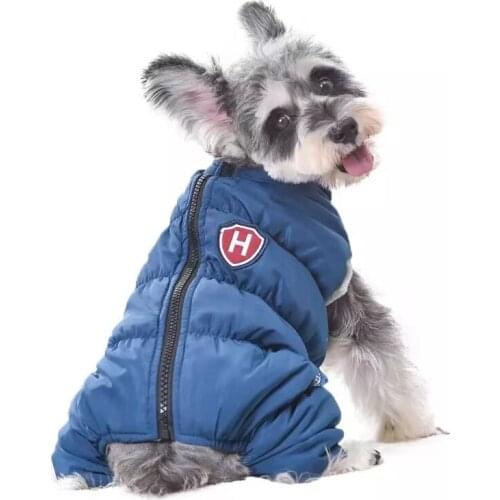 Pet Winter Warm Zipper Down Jacket Sleeveless Snow Dog Sportswear Snow Waterproof Overalls Puppy Chihuahua Yorkshire Clothing