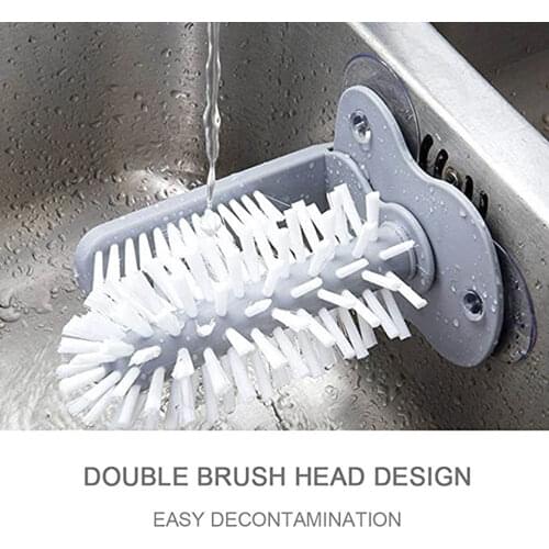 1Pc Creative Cups Glass Cleaning Brush Suction Wall Bottles Cleaner Coffee Milk Tea Cups Dish Washing Roller Brush Kitchen Tool
