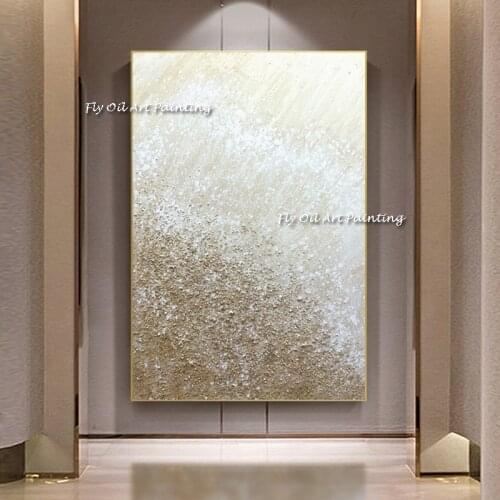 Abstract Canvas Wall Art Modern New Heavy Textured Handmade Oil Painting On Canvas Wall Pictures For Living Room Home Decor