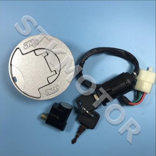 Bashan 200CC ATV Quad Ignition Key Switch with Fuel tank cap For BASHAN 200-6-7/ BS200-6-7