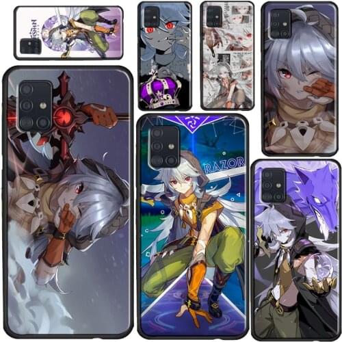 Razor Genshin Impact Phone Case For Samsung A71 A51 A41 A31 A11 A12 A32 A52 A72 A20e A21S A02S A10 A40 A50 A70