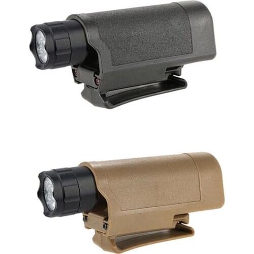 Tactical Flashlight Pouch Torch Holder Quick Release Belt Clip Camping Holster