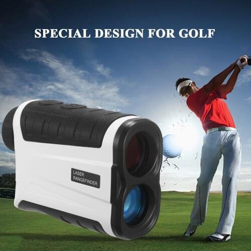 Golf Rangefinder Distance Finder with Slope Flag-Lock with with Vibration Distance Angle Measurement 6X Magnification