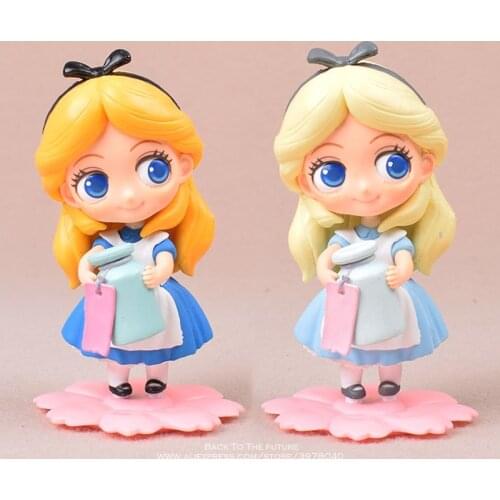 Disney Alice in Wonderland 11cm Action Figure Model Anime Mini Decoration PVC Collection Figurine Toy model for children gift