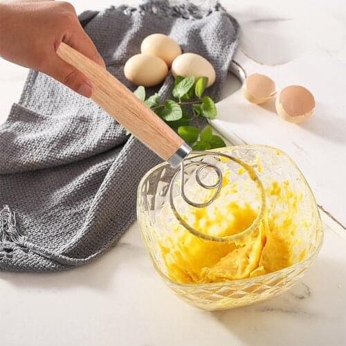 For DIY Bread Making Cooking Tools Baking Pastry Blender Stainless Steel Egg Beater Tools Dough Whisk