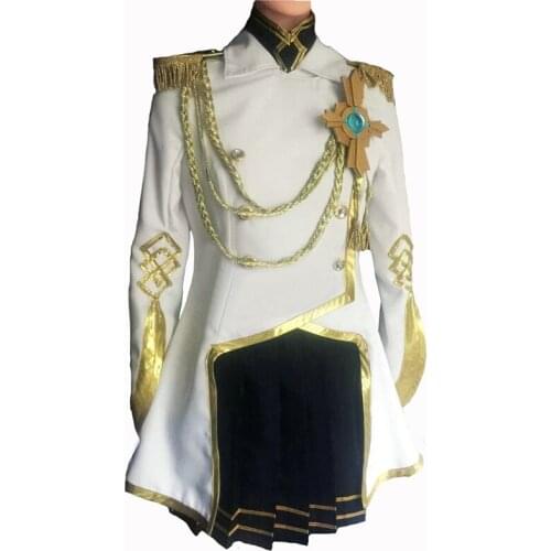 Fate EXTELLA Link Scathach Uniform Dress Anime Outfit Cosplay Costumes with shoe covers