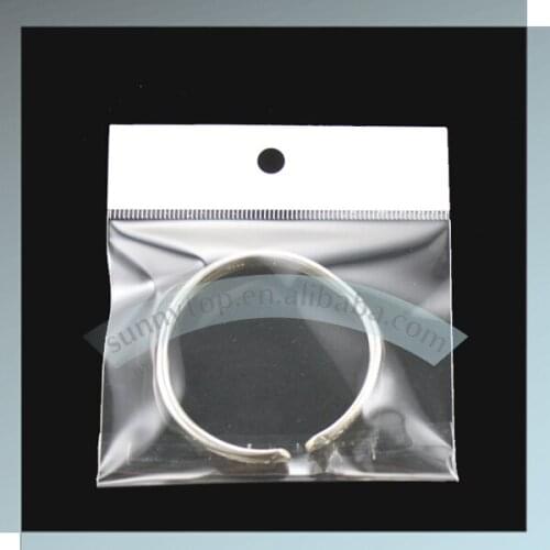 Custom clear bag custom header bag, custom plastic bag plastic bag in custom size