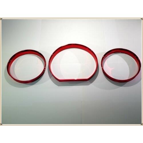 RED Speedometer Gauge Dial Rings Bezel Trim Chrome Tacho Rings for Mercedes Benz W124 1984-1995 W126 1979-1991