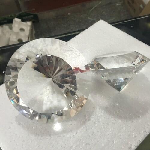 Colorful Crystal Diamond Paperweight Childs Toys Counter Ornaments Artificial Crystal Glass Fish Tank Gem