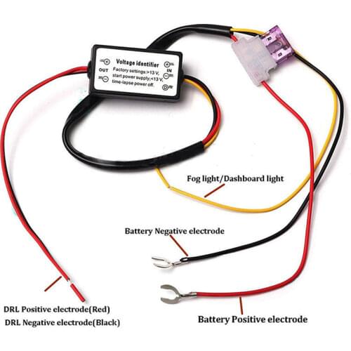 1Pc 12-18V Car Automatic ON/OFF Controller Module DRL Relay Kits Car LED Daytime Running Light