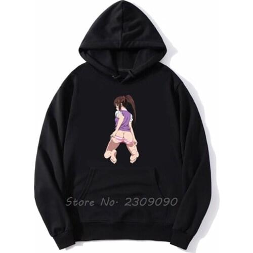 Male Hentai Sexy Anime Girl Hoodie Stylish Streetwear Funny Casual Men Fleece Hoodies Sweatshirt Spring Autumn Streetwear