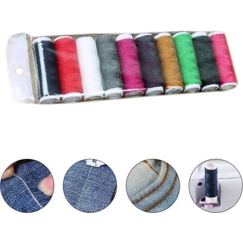 10 Colors Sewing Threads DIY Handcraft Thread For Sewing Machine Embroidery Craft Patch Stitch Sewing Thread hilos para coser