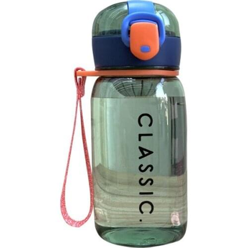 New Creative Simple Letter Portable Plastic Water Bottle Large-Capacity Sports Outer Space bottle Cap With Leak-Proof Bullet Cap