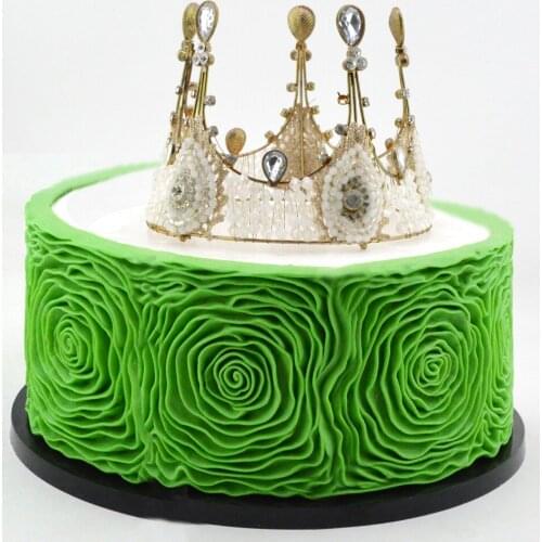 Food grade silicone rose flower pattern for cake decorating tools flower texture fondant cake decoration silicone mould