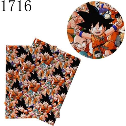 Half Yard 45*140Cm Cartoon Print Polyester Patchwork Stof DIY Handmade Material 1716