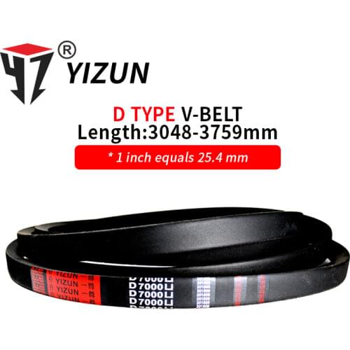 IZUN D Type D3048~3759mm Hard Wire Rubber Drive Inner Length Girth Industrial Transmission Agricultural Machinery V Belt
