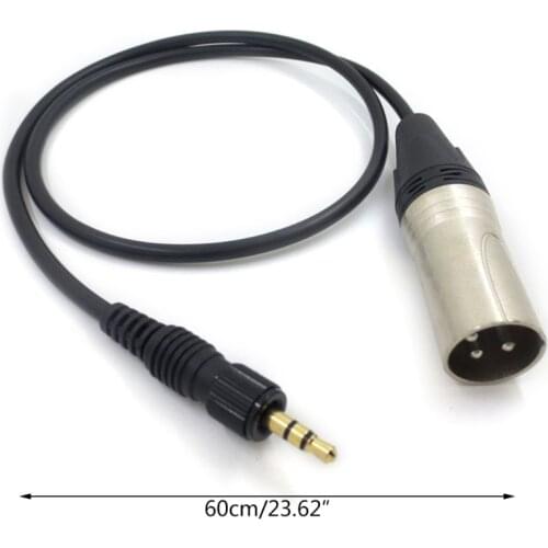 28EA 60cm Length 3.5mm to XLR Balanced Cable Adapter Cable Anti-aging Prevent External Interference Compatible with UWP V1/D